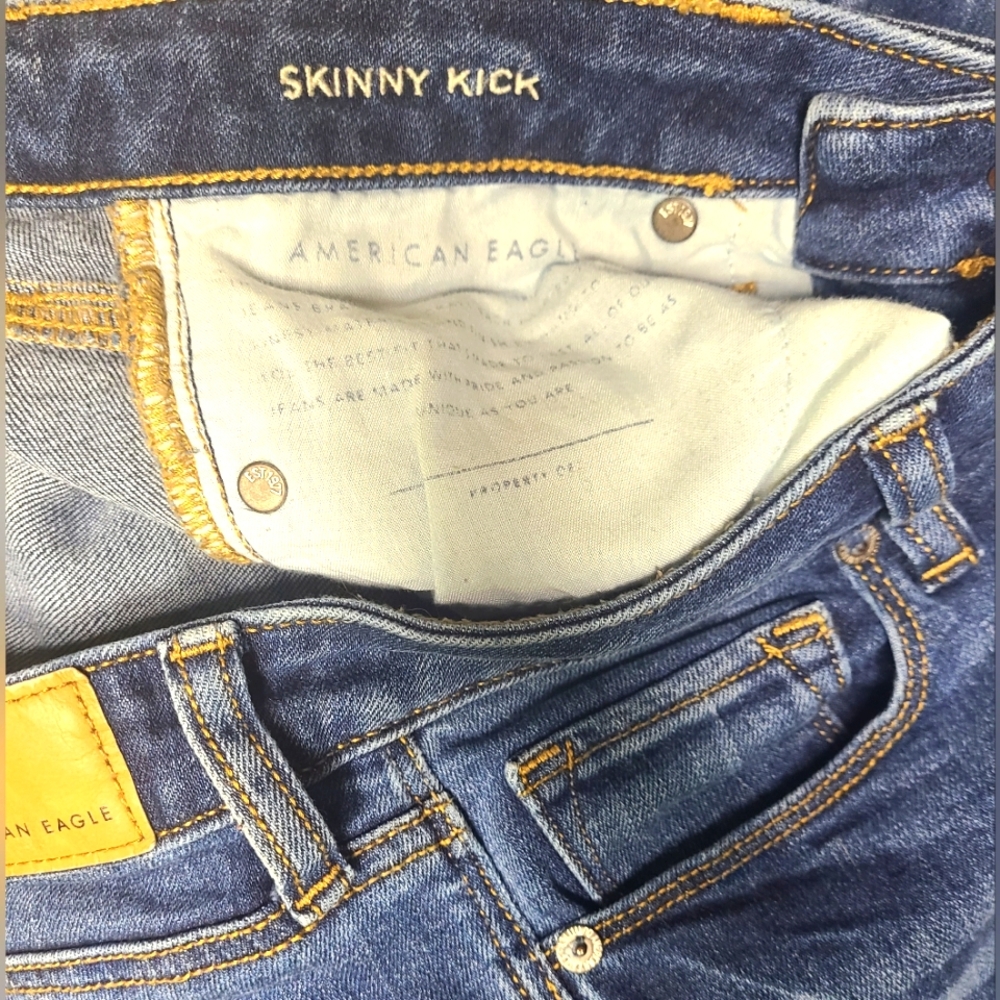 American Eagle Super Stretch Skinny Kick Women's Jeans sz 6 - Picture 4 of 4